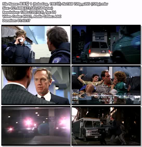 로보캅 1 (RoboCop, 1987년)-NoTAB 720p_x265 (720p)