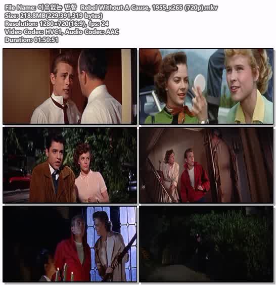 이유없는 반항 Rebel Without A Cause, 1955_x265 (720p)