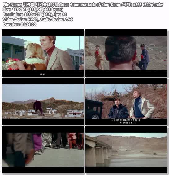 킹콩의 대역습(1976).Great Counterattack of King-Kong (자막)_x2..