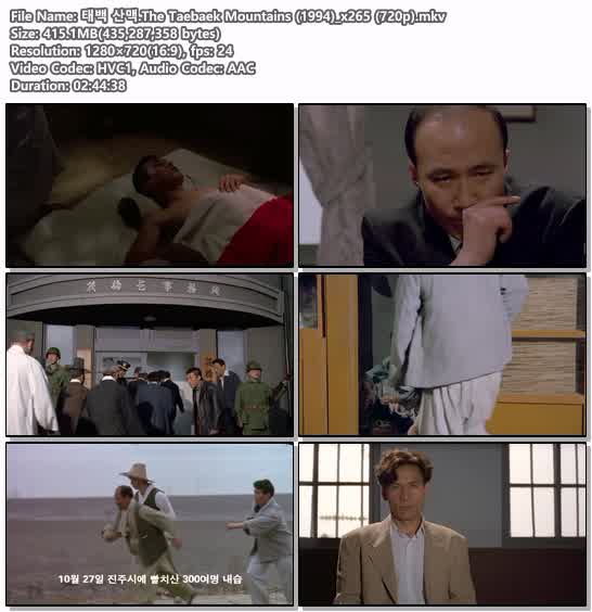 태백 산맥.The Taebaek Mountains (1994)_x265 (720p)