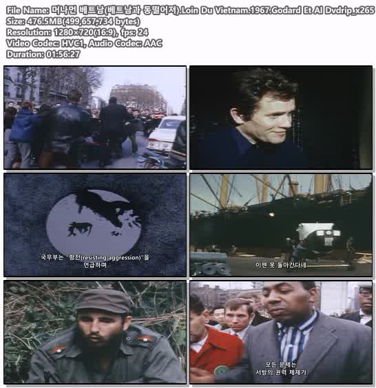 머나먼 베트남(베트남과 동떨어져).Loin Du Vietnam.1967.Godard E..