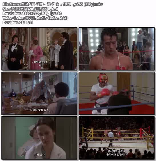 보고싶은 영화 - 록 키 2 . 1979 -_x265 (720p)