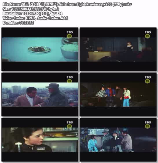 팔도 가시나이(1970년).Girls from Eight Provinces_x265 (720p)