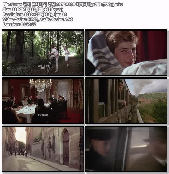 핀치 콘티니의 정원.1970.720P 자체자막_x265 (720p)