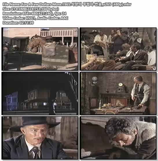 For A Few Dollars More.1965.석양의 무법자-번음_x265 (480p)