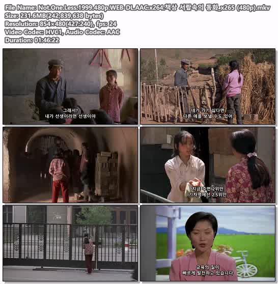 Not.One.Less.1999.480p.WEB-DL.AAC.x264.책상 서랍속의 동화_x265..