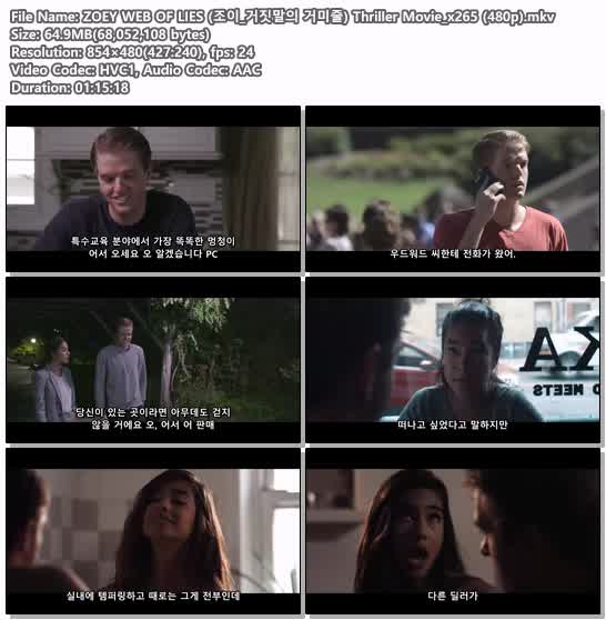 ZOEY WEB OF LIES (조이_거짓말의 거미줄) Thriller Movie_x265 (4..
