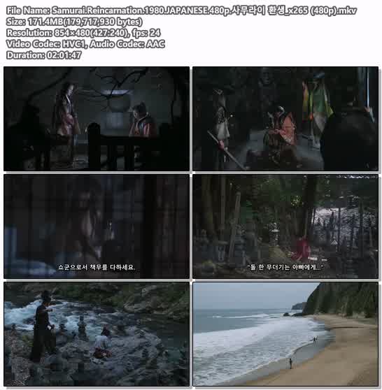 Samurai.Reincarnation.1980.JAPANESE.480p.사무라이 환생_x265 (4..