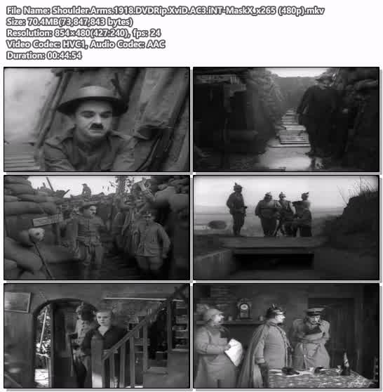 Shoulder.Arms.1918.DVDRip.XviD.AC3.iNT-MaskX_x265 (480p)
