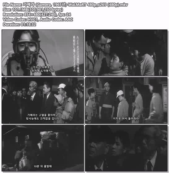 가메라 (Gamera, 1965년)-WaLMaRT 480p_x265 (480p)