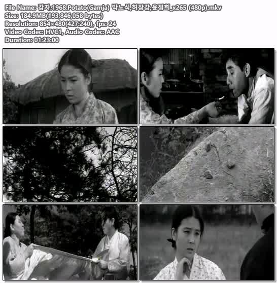 감자.1968.Potato(Gamja) 박노식,허장강,윤정희_x265 (480p)