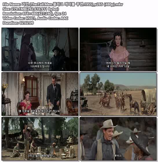 거인.(The.Tall.Men.클라크 게이블 주연.1955)_x265 (480p)