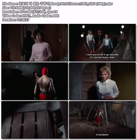 공포의 피 묻은 구덩이.Bloody.Pit.Of.Horror.1965_x265 (480p)