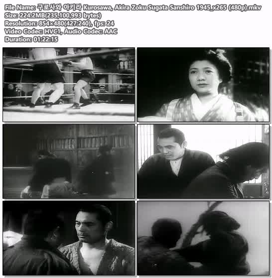 구로사와 아키라 Kurosawa, Akira Zoku Sugata Sanshiro 1945_x265..