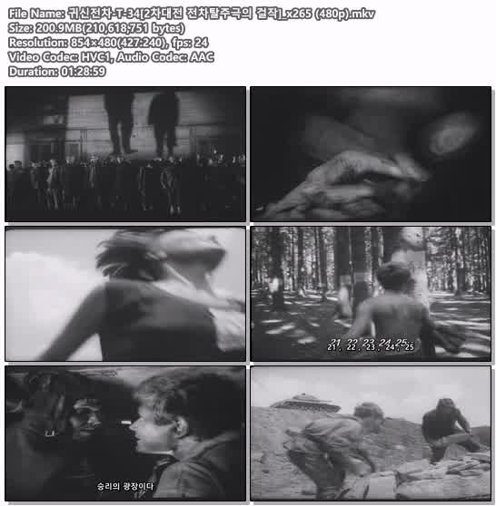 귀신전차-T-34[2차대전 전차탈주극의 걸작]_x265 (480p)