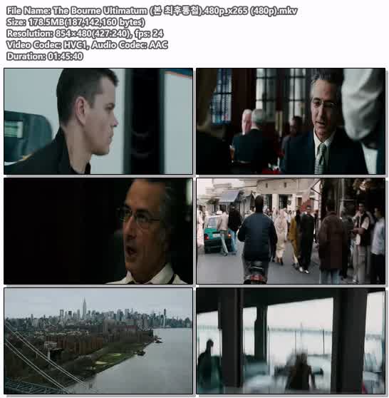 The Bourne Ultimatum (본 최후통첩).480p_x265 (480p)