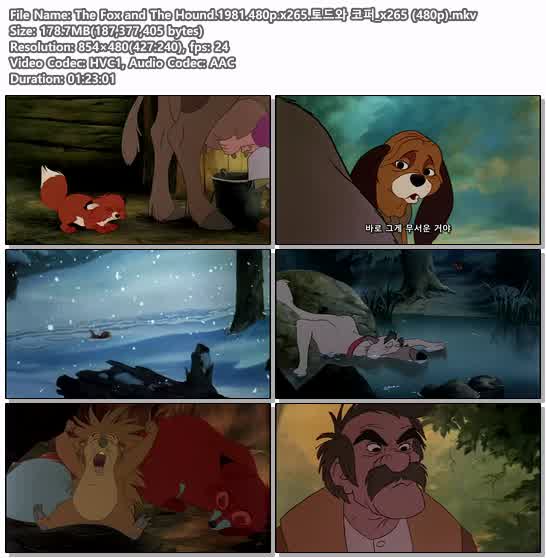 The Fox and The Hound.1981.480p.x265.토드와 코퍼_x265 (480p)