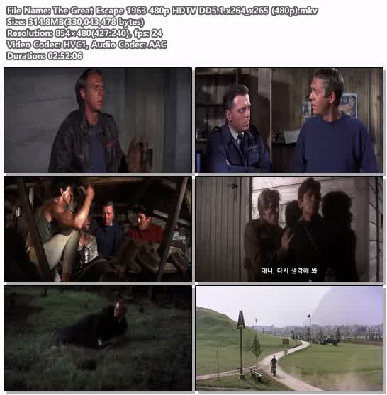The Great Escape 1963 480p HDTV DD5.1.x264_x265 (480p)