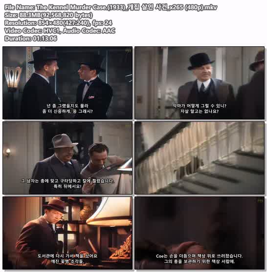 The Kennel Murder Case.(1933)_개집 살인 사건_x265 (480p)