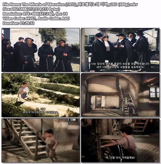 The Miracle of Marcelino.(1955)_마르셀리노의 기적_x265 (480p)