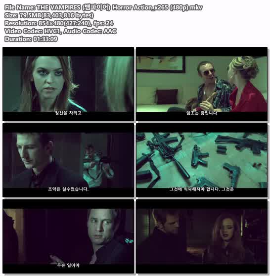 THE VAMPIRES (뱀파이어) Horror Action_x265 (480p)