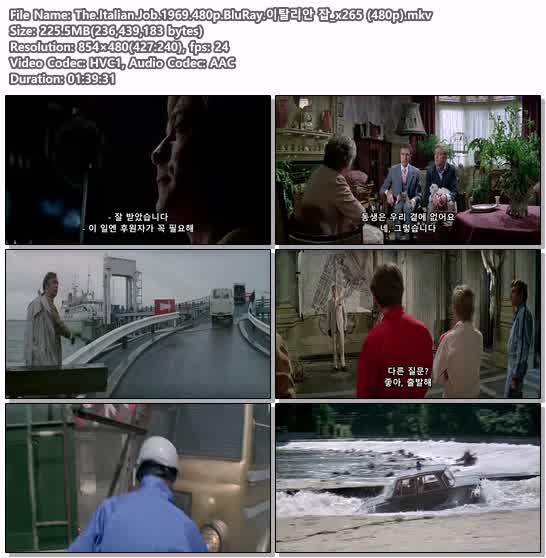 The.Italian.Job.1969.480p.BluRay.이탈리안 잡_x265 (480p)