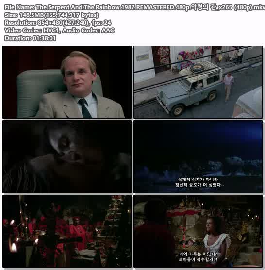 The.Serpent.And.The.Rainbow.1987.REMASTERED.480p.악령의 관_x26..