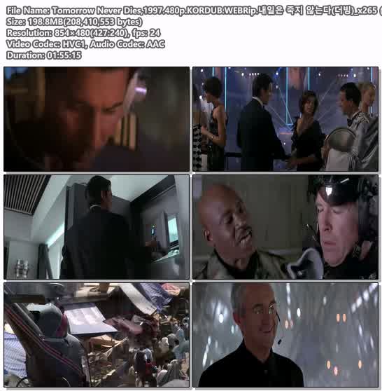 Tomorrow Never Dies,1997.480p.KORDUB.WEBRip.내일은 죽지 않는다..