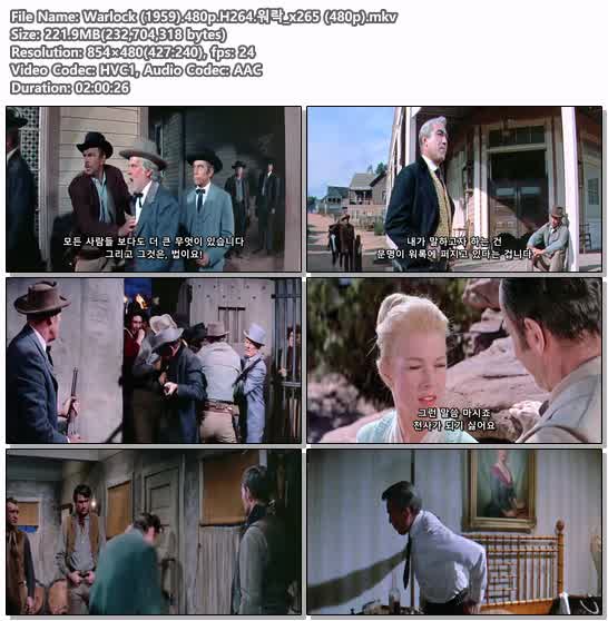 Warlock (1959).480p.H264.워락_x265 (480p)