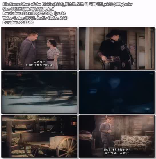 West of the Divide.(1934)_웨스트 오브 더 디바이드_x265 (480p)
