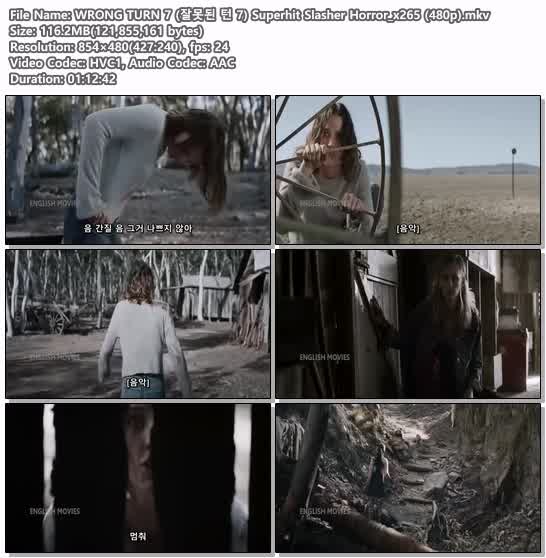 WRONG TURN 7 (잘못된 턴 7) Superhit Slasher Horror_x265 (480p)
