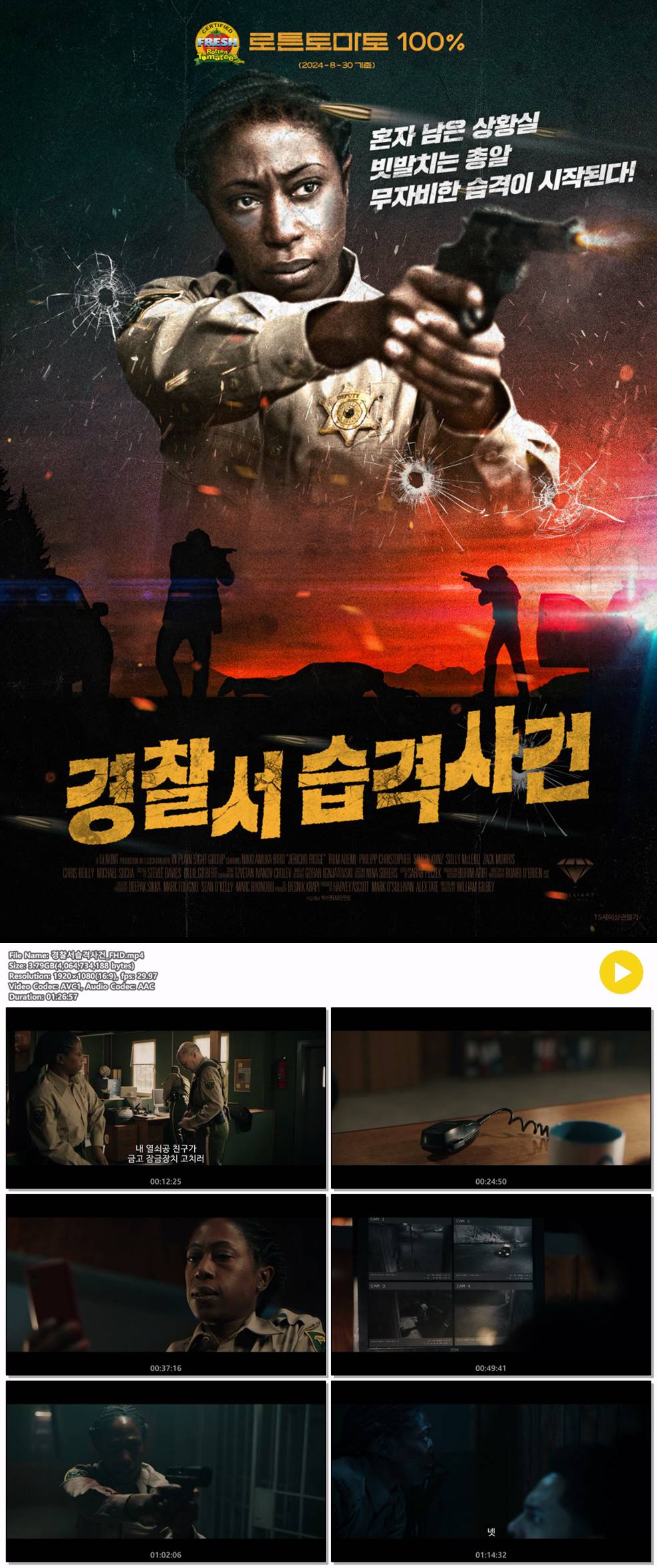 [경찰서 습격사건] 혼자 남은 상황실 무자비한 습격이 시작된다