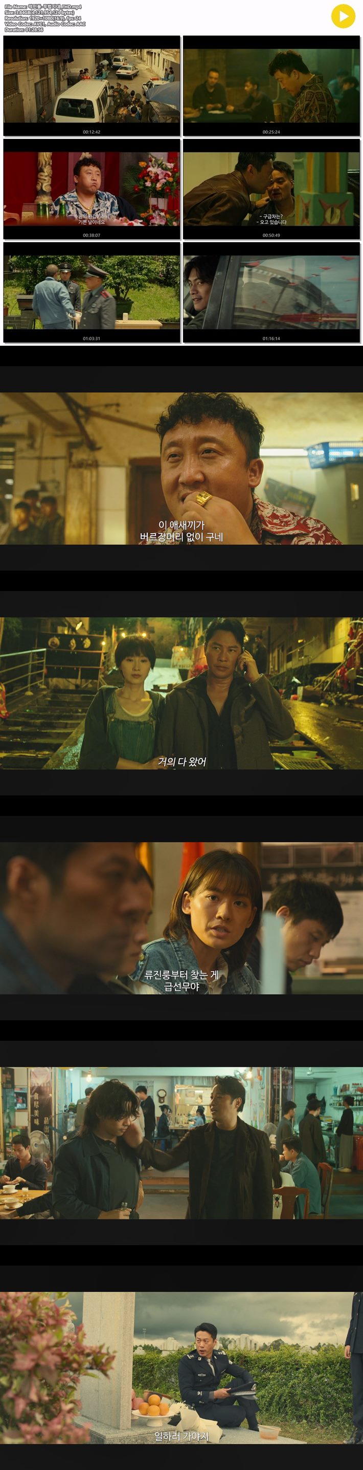 [악인들 무법지대]FHD 죽음을 각오한 추격전 선과 악의 경계가 무..