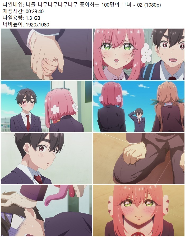 너를 너무너무너무너무 좋아하는 100명의 그녀 - 02 (1080p)