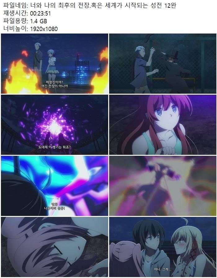 너와 나의 최후의 전장.혹은 세계가 시작되는 성전 12완