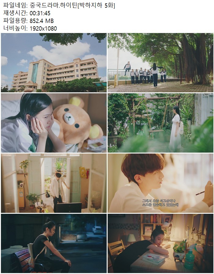 중국드라마.하이틴[박하지하 5화]