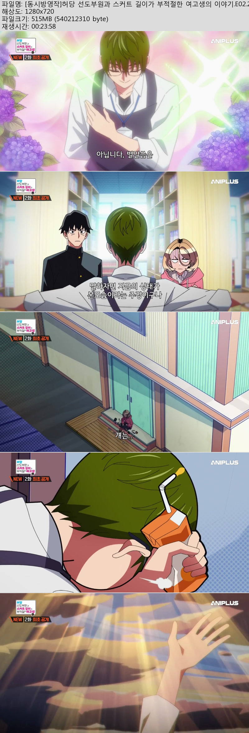 [동시방영작]허당 선도부원과 스커트 길이가 부적절한 여고생의 이..