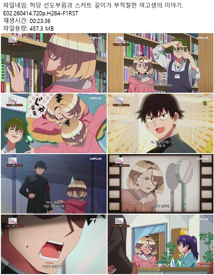 허당 선도부원과 스커트 길이가 부적절한 여고생의 이야기.E02.260..