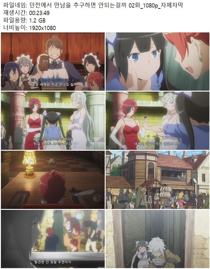 던전에서 만남을 추구하면 안되는걸까 02화_1080p_자체자막