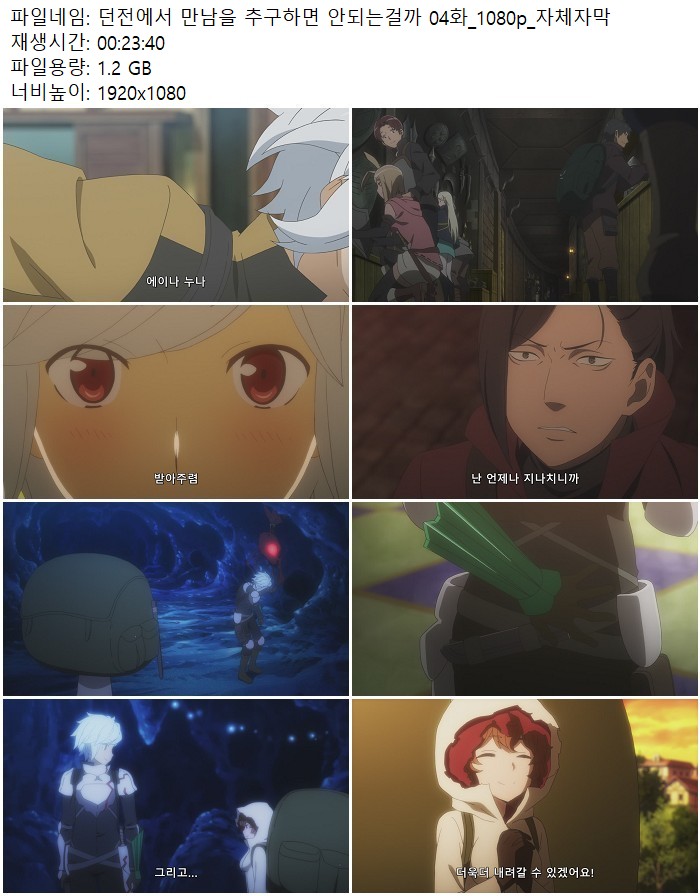 던전에서 만남을 추구하면 안되는걸까 04화_1080p_자체자막