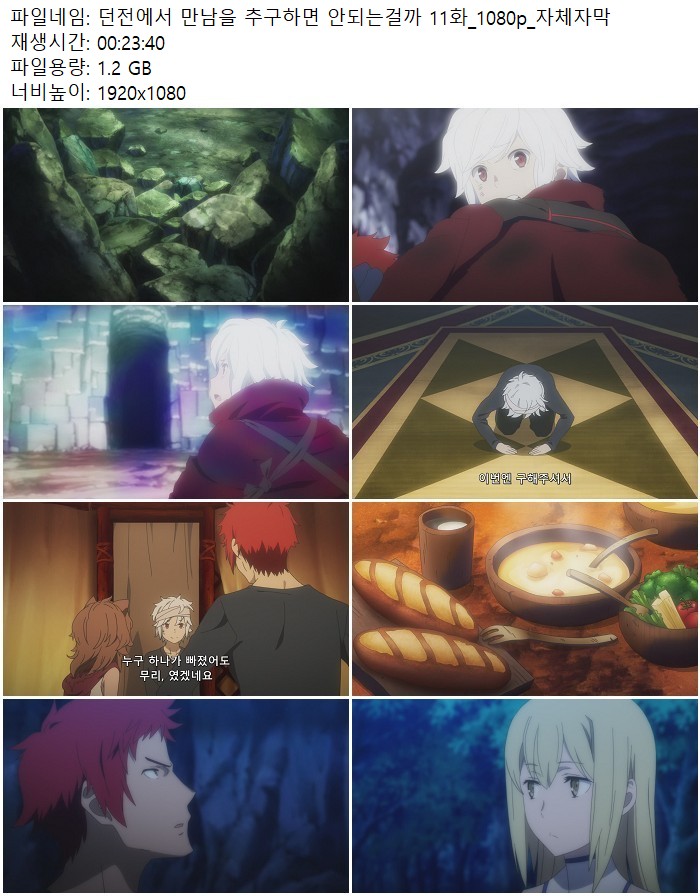 던전에서 만남을 추구하면 안되는걸까 11화_1080p_자체자막