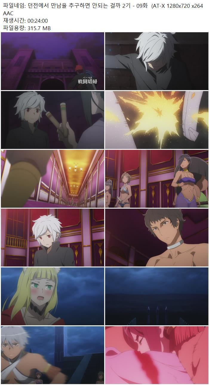 던전에서 만남을 추구하면 안되는 걸까 2기 - 09화  (AT-X 1280x72..