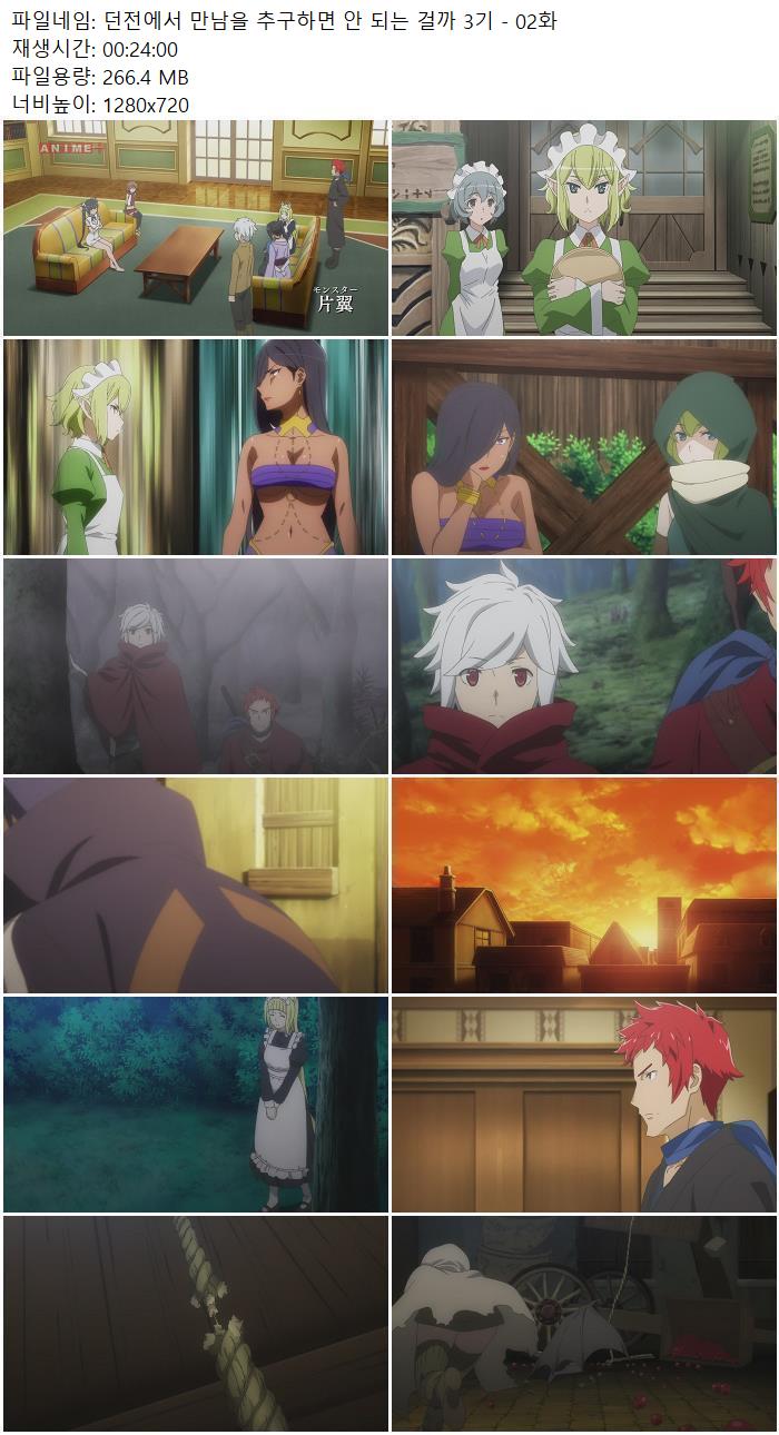 던전에서 만남을 추구하면 안 되는 걸까 3기 - 02화