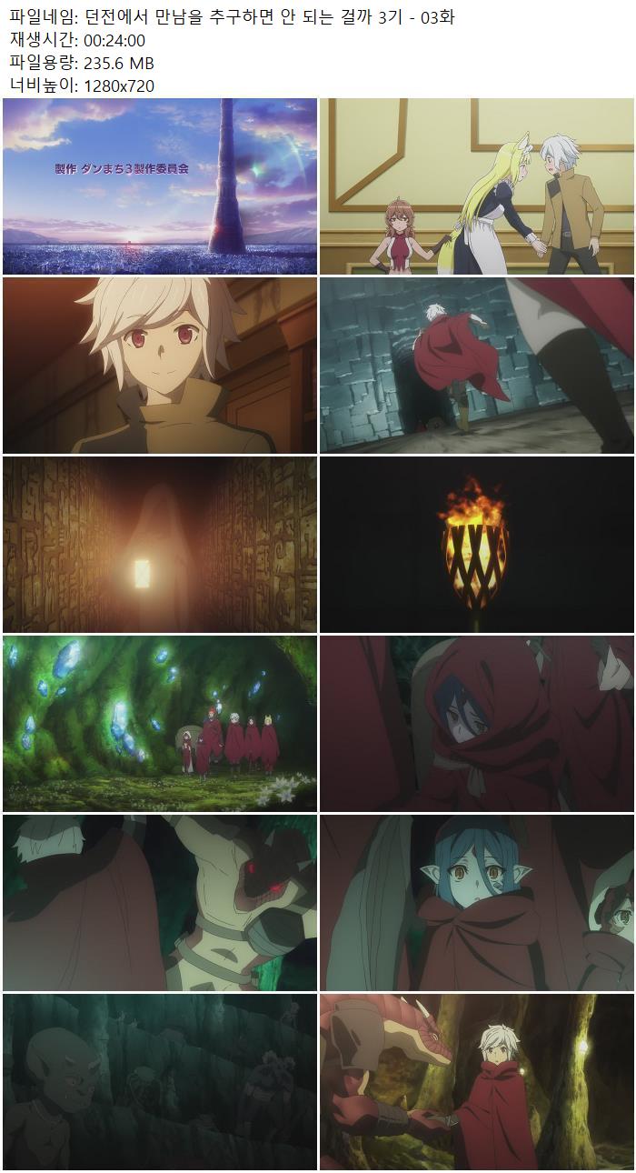 던전에서 만남을 추구하면 안 되는 걸까 3기 - 03화