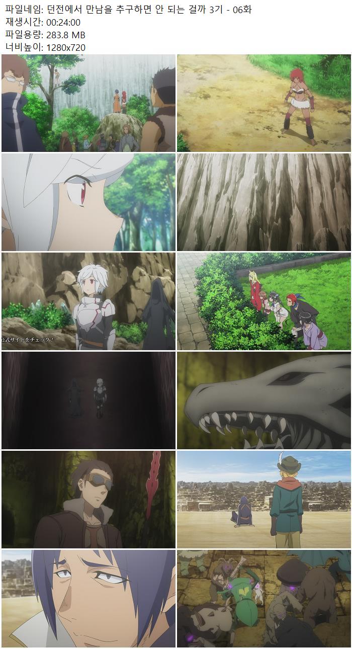 던전에서 만남을 추구하면 안 되는 걸까 3기 - 06화