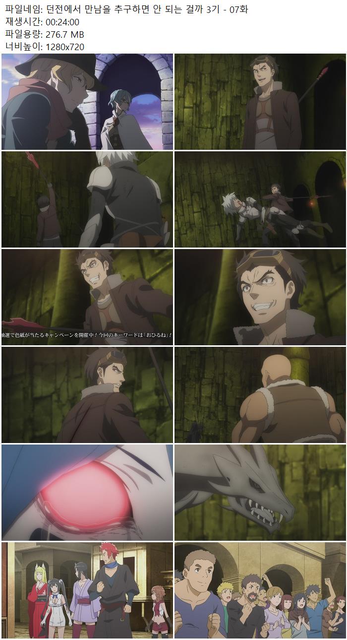 던전에서 만남을 추구하면 안 되는 걸까 3기 - 07화
