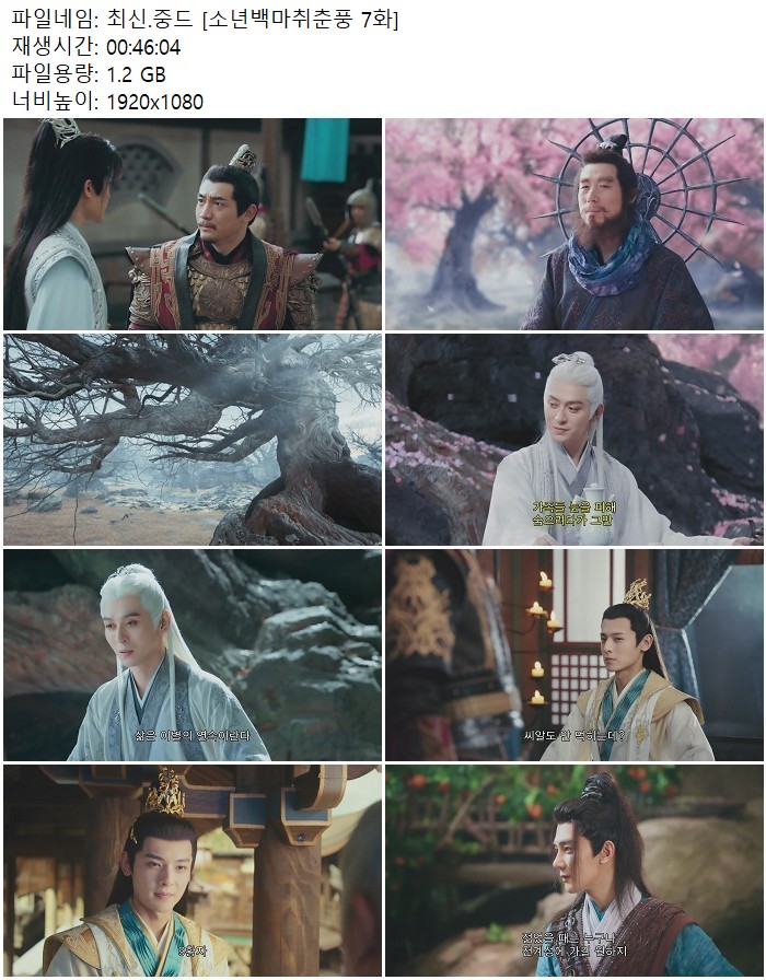 최신.중드 [소년백마취춘풍 7화]