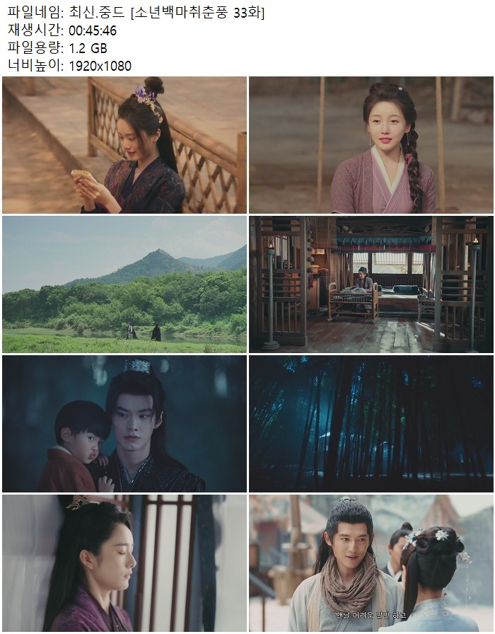 최신.중드 [소년백마취춘풍 33화]