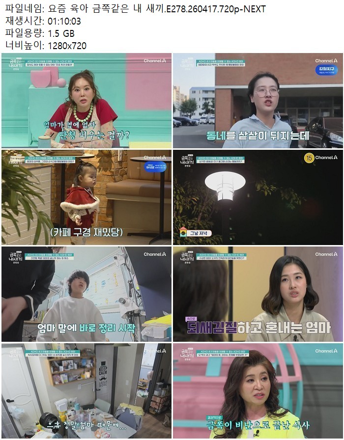 요즘 육아 금쪽같은 내 새끼.E278.260417.720p-NEXT