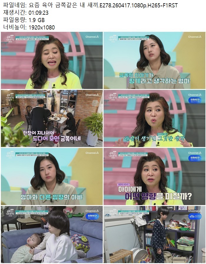 요즘 육아 금쪽같은 내 새끼.E278.260417.1080p.H265-F1RST